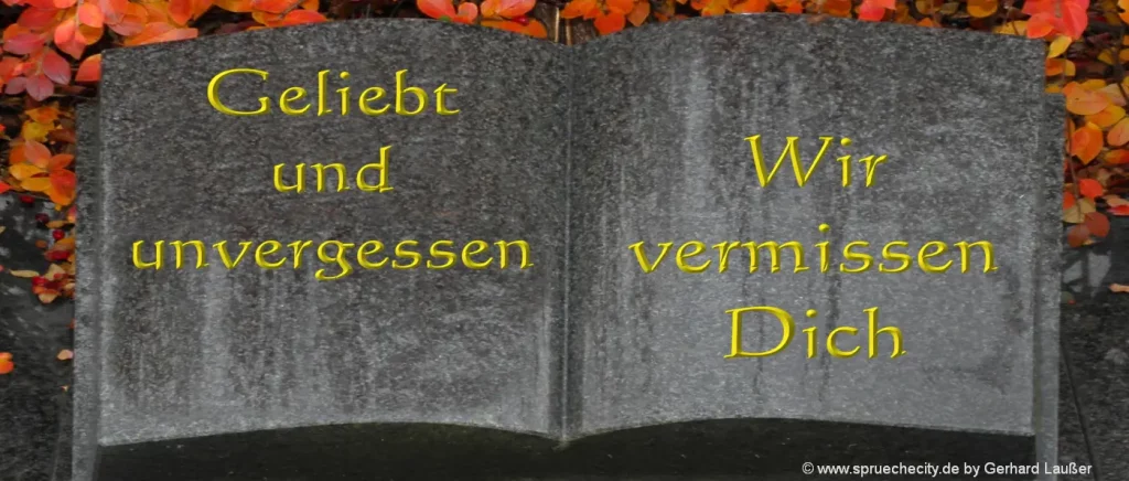 Texte Zur Erinnerung und Nachruf - Trauer Andenken